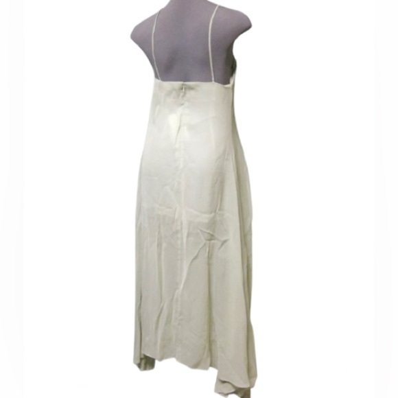 Jacquemus Spiaggia Dress 42 Flowy Asymmetrical Drape runway boho drape sheath l - Picture 7 of 9
